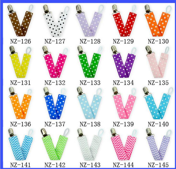 Baby Bib Clip Anti-Drop Chain Double-Sided Ribbon Adjustable Nipple Holder Nipple Child Pacifier Clip Pacifier Clip Safety Care Set DYP420