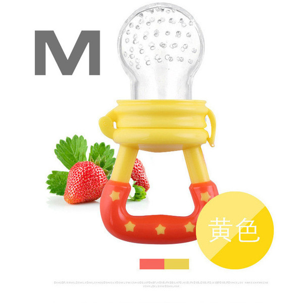 Silicone Baby Pacifier fruit and vegetable bite music pacifier baby auxiliary food feeder products wholesale