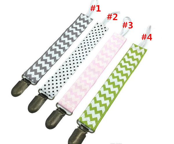 Pacifier Holder Zigzag Pacifier Clips Chevron Pacifier Soother Nipple Leash Strap Baby Funny Nipple Teethers Chain Drop-resistant Belt