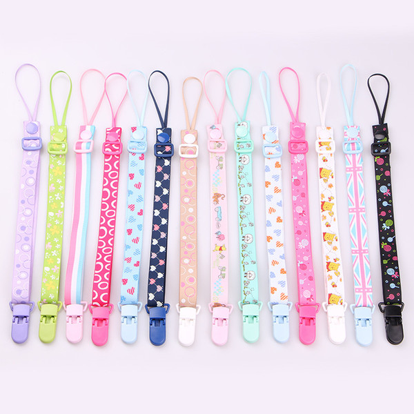 Pacifier chain baby can adjust the pacifier anti - slip band anti - slip clamp bite rope