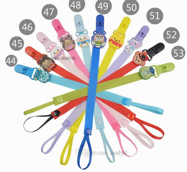 Hot Baby Pacifier Clips kids toddlers Cartoon Safety Accessory Baby Swings Baby Clips Pacifier Chain Pacifier Holders GC87