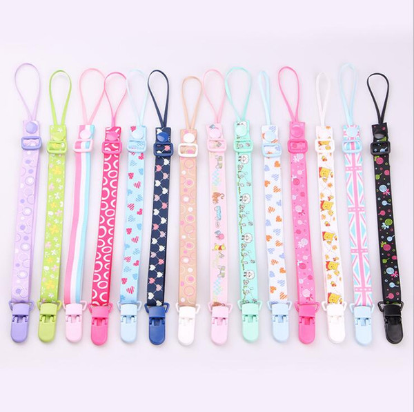 The New Baby Pacifier Clip Chain Dummy Holder For Nipples Children Pacifier Clips Pacifier Holder Adjustable Holder for Nipples