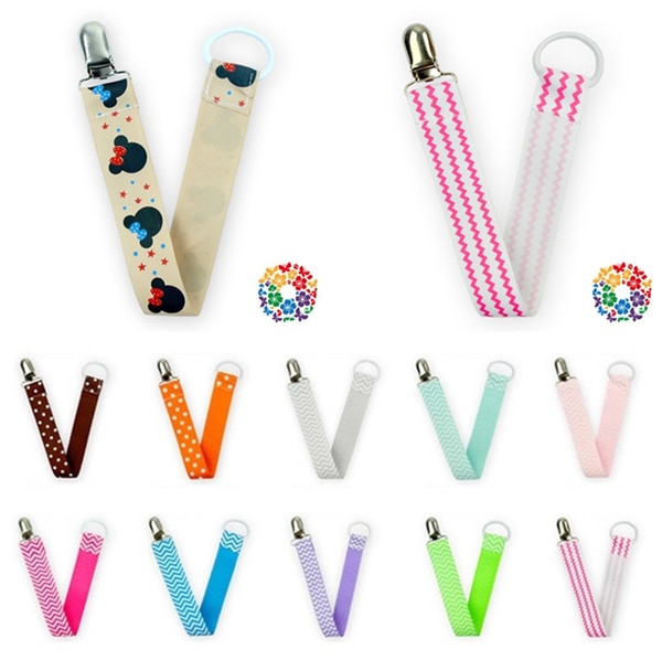 high quality Safety Accessory Baby Pacifiers Clips kids toddlers Cartoon Pacifier Holder Baby Clips Pacifier Chain T5G009