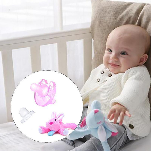 Silicone Super Soft Notch with No Nose Blocking Baby Pacifier Nipple 0-12 Months Relieving Newborn Nipple Pacifier Fo