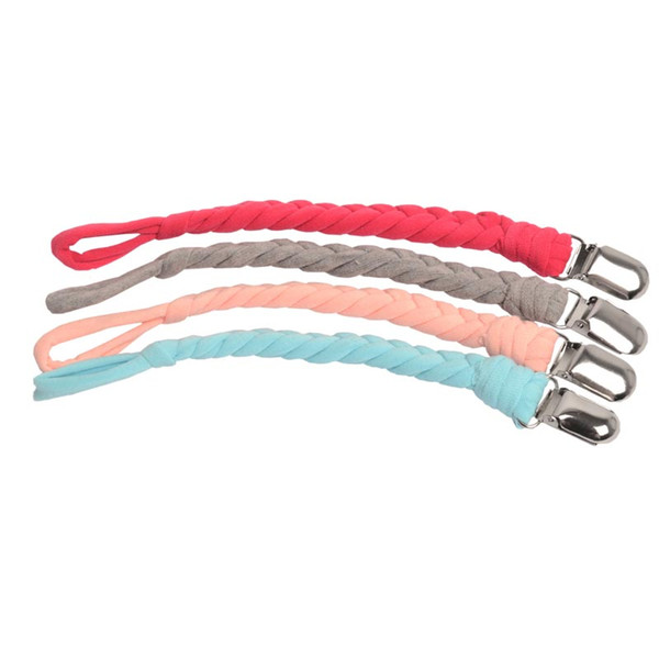 4pcs/lot Baby Pacifier Clip Chain Dummy Clips Nipple Holder For Nipples Children Pacifier Clips Teether Anti-drop Rope