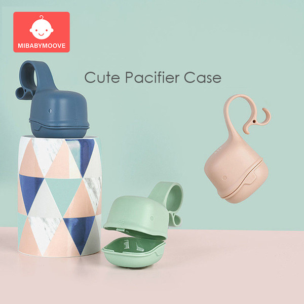 Cute Baby Pacifier Nipple Box Storage Case Infant Portable Travel Soother Holder Newborn Snack Box Clean Carrying Container