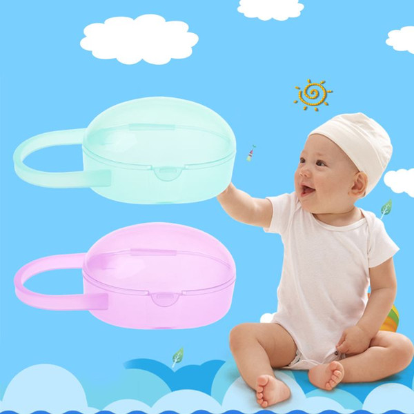 Baby Nipple Container Box Portable Carry Cases Teether Storage Organizer Plastic Pacifier Soother Case Mini Transparent Travel O