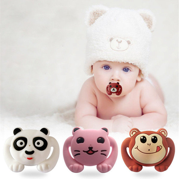 non toxic bear animal silicone baby pacifier cartoon kids soother cute newborn sucker toddler unique design baby feeding