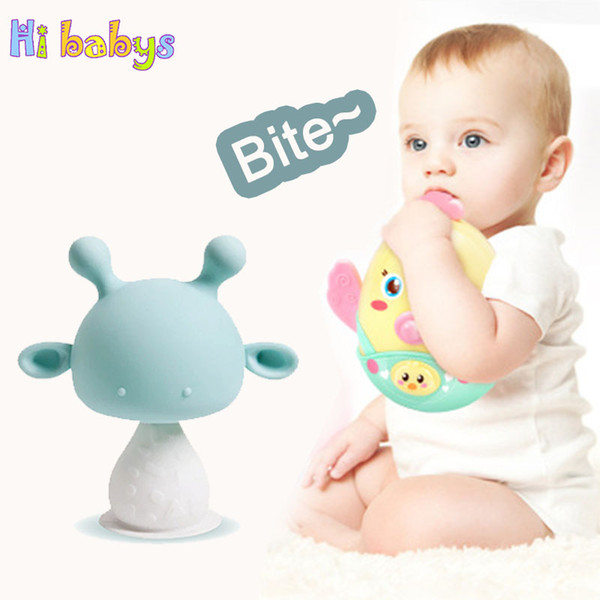 New Silicone Baby Nipples Feeder Rattling Deer Baby Teether Toys Newbron Pacifiers Babies Accessories Weaning Teething Pacifier
