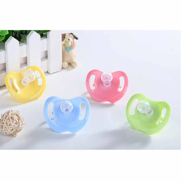 Baby Pacifiers clip Cartoon Cute Food Grade Silicone Toddler Round Nipples Feeding Safe Infants Girl Boy Gift K0329