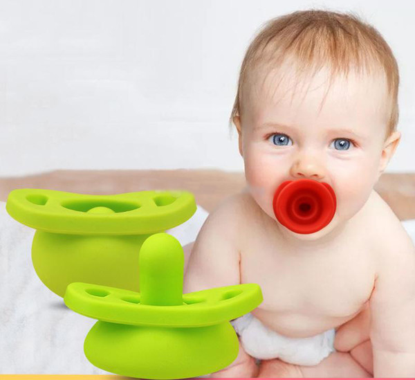 Silicone Nipple Feeder Flexible Pacifier Cleaner Funny Sotther Pacifiers Food Grade Soft Silicone for Newborn Baby Infant with Box