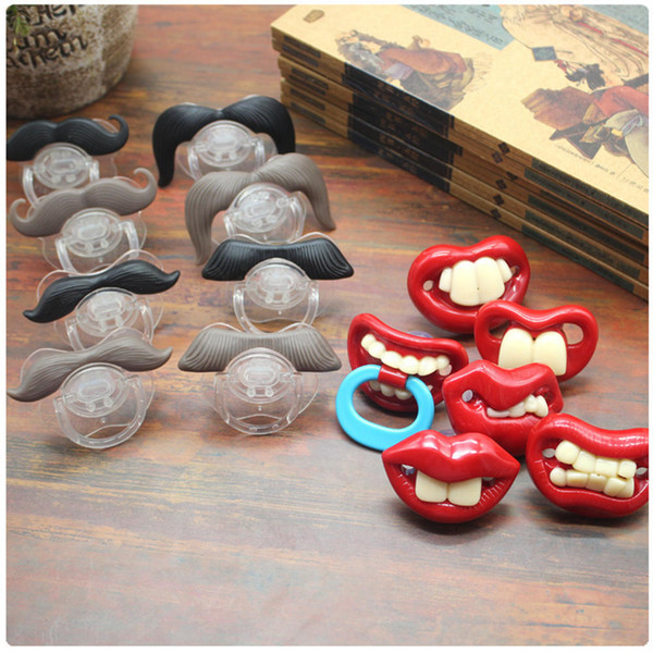 14styles Baby Pacifier Cute Funny Teether Beard Mustache Baby Pacifier Orthodontic Dummy Infant Nipples Silica gel infant Pacifier