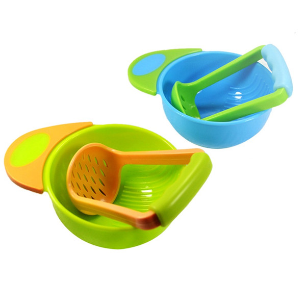 Baby Food Handmade Grinding Bowl Supplement Fruits /Vegetables Masher Bowl Baby food grinder Child Holding Fine Grinding Rod free shipping