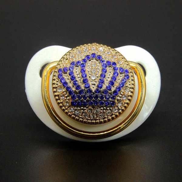 Luxury Baby Pacifier Wholesale Bling Bling Pacifier with Rhinestones Baby Orthodontic Dummy Crystal Pacifier Nipple