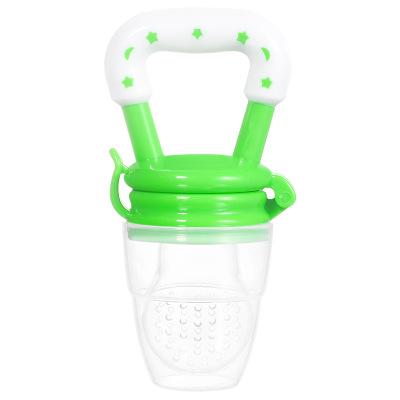 1PCS Turn Bear Star Bite Le Fruit and Vegetable Supplementary Pacifier Green M-12003