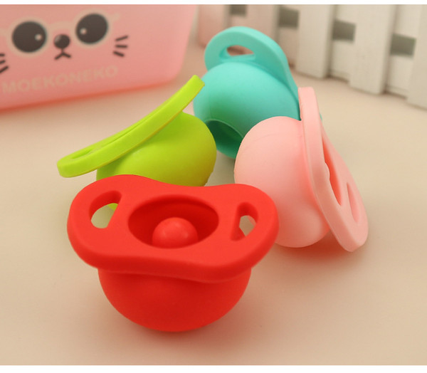 Silicone Nipple Feeder Flexible Pacifier Cleaner Funny Soother Pacifiers Food Grade Soft Silicone For Newborn Baby Infant EEA1320-3