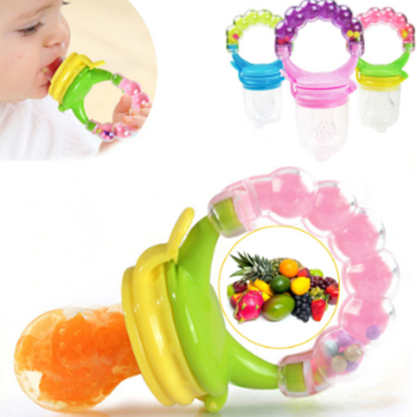 Pacifier newborn safe baby feeding pacifier fruit vegetable feeder child trainning feeding tool fresh food feeder bell toy