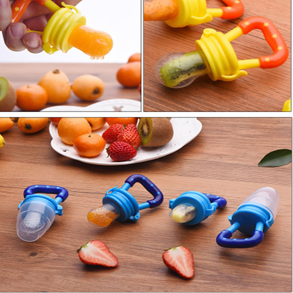 10Pcs Food Nibbler Baby Pacifiers Nibler Nipple Pacifiers for Baby Fruit Feeder Nipples Feeding Safe Nipple Pacifier