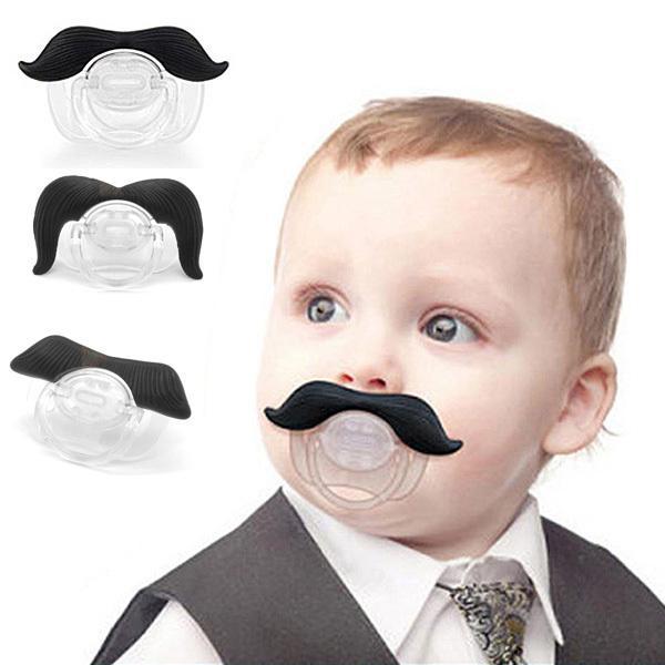 New High Quality Silcone Funny Mustache Lips Infant Baby Boy Girl Infant Pacifier Orthodontic Dummy Beard Nipples