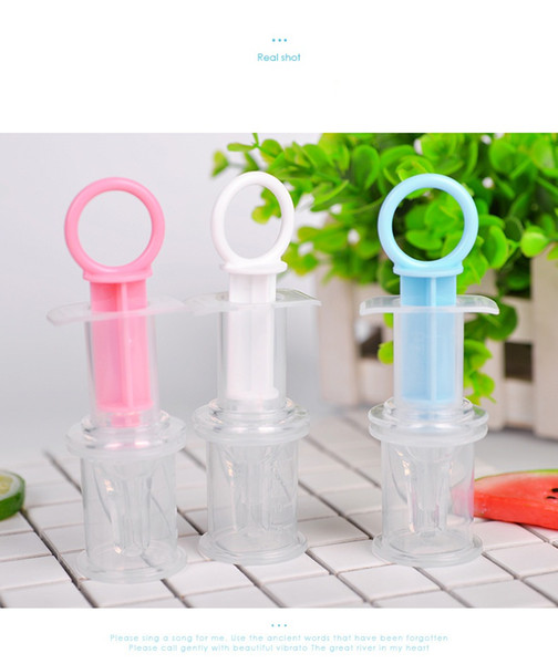 Baby Kids Smart Medicine Dispenser Needle Feeder Squeeze Medicine Dropper Dispenser Pacifier Feeding Utensils Silicone Safe