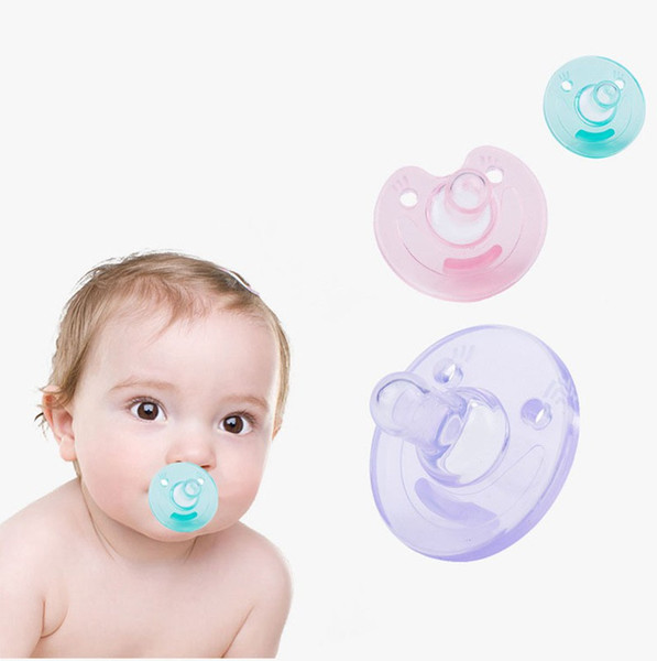 Toddler pacifier whloesale Silicone Newborn Baby round shape Orthodontic dummy pacifiers nipple Nipple Soother Pacifier silicone pacifier