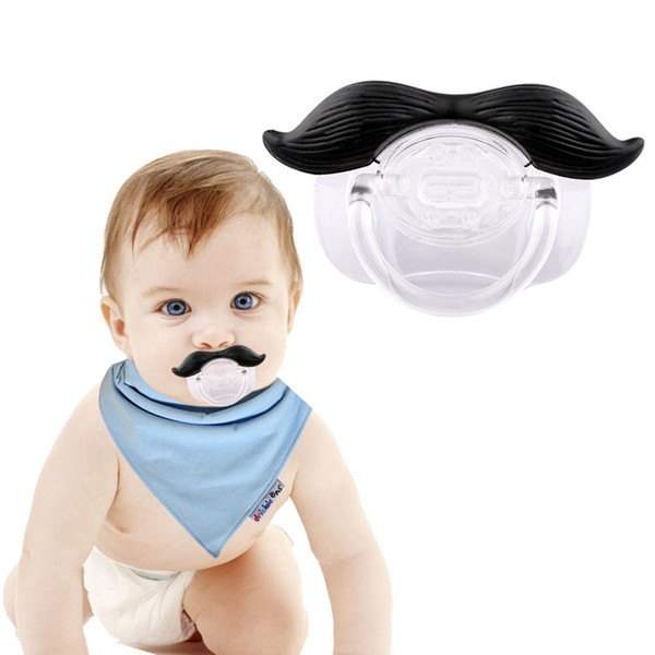 Safe Quality Baby Funny Pacifier Mustache Pacifier Infant Soother Gentleman bpa Baby Feeding Products free shipping