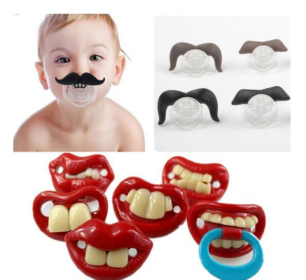 Silicone Funny Nipple Dummy Baby Soother Joke Prank Toddler Pacy Orthodontic Nipples Teether Baby Pacifier Christmas Gift G235