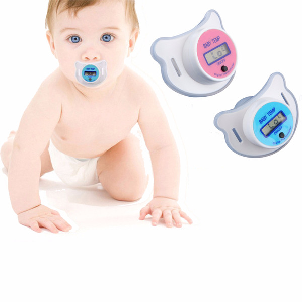 Baby Digital Nipple Thermometers LCD Medical Pacifier Mouth Temperature Silicone Children's Thermometer Baby Health Monitors