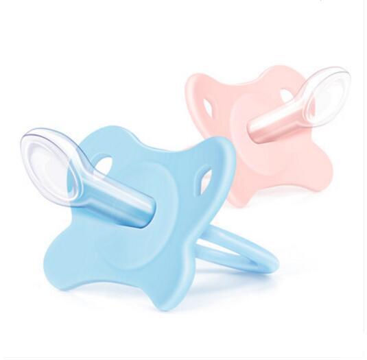 2019 Newborn pacifier baby baby soft silicone sleep type comfort 0-6-18 months