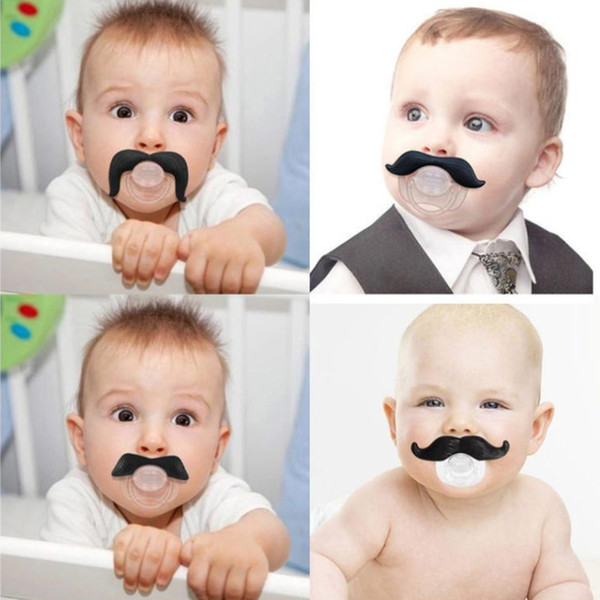 baby pacifier funny pacifier Cute Teeth Mustache Baby Boy Girl Infant Pacifier Orthodontic Dummy Beard Nipples Pacifiers safe Free shipping