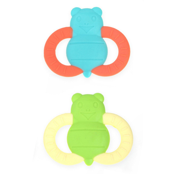 Cute Silicone Bee Baby Teether Lovely Diy Teething Baby Food Grade Silicone Teether Safe Infant Chewable Teething Toy