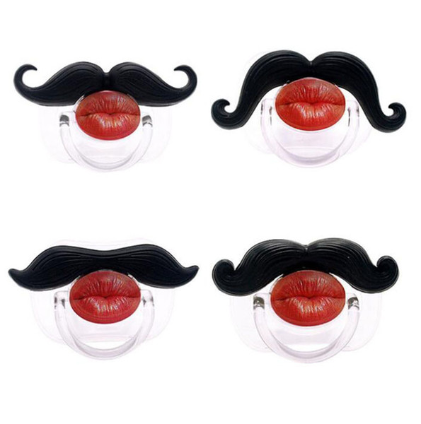 Safe Quality Baby Funny Pacifier Mustache Pacifier Infant Soother Gentleman Dummy Beard Baby Fashion Feeding Products