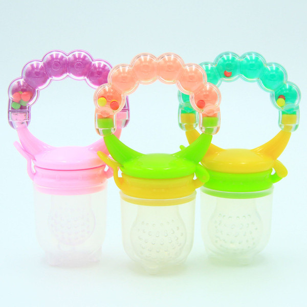 0-3 Silicone Fashion Material Teat Fruit and Vegetable Rattle Bite Bell Baby Safety Health Pacifier Chewing