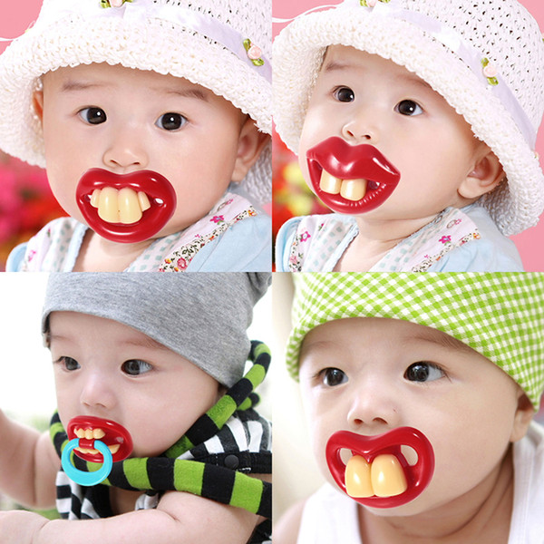 baby pacifier funny pacifier Cute Teeth Mustache Baby Boy Girl Infant Pacifier Orthodontic Dummy Beard Nipples Pacifiers safe Free shipping