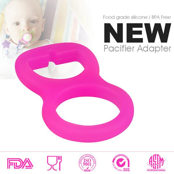 Colorful Silicone Pacifier Adapter Rings for Button-style MAM NUK Baby Pacifier Ribbon Clips Mam Rings Dummy Pacifier Holder