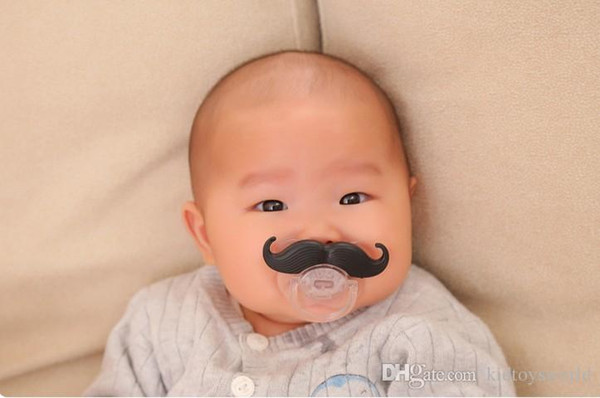 High quanlity Cute Funny Dummies Pacifier Baby Novelty Maternity Toddler Child Teething Nipples funny Moustache tooth Pacifiers