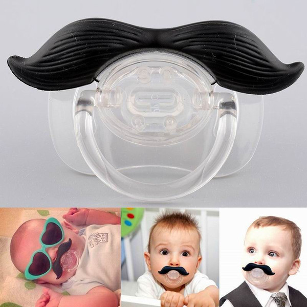 baby pacifiers Funny Teeth Mustache Baby Boy Girl Pacifier Orthodontic Beard Pacifiers Boy Teeth Infant Pacifier Nipples mix