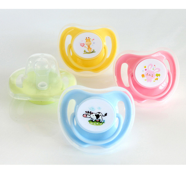 Newborn baby cartoon Pacifiers infant Food Grade Silicone Nipples Feeding Safe Girl Boy infant Pacifiers