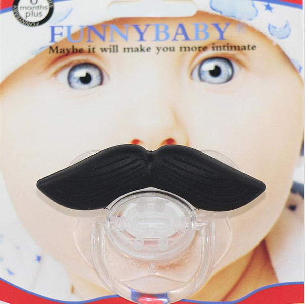 Safe Quality Baby Funny Pacifier Mustache Pacifier Infant Soother Gentleman bpa Baby Feeding Products free shipping