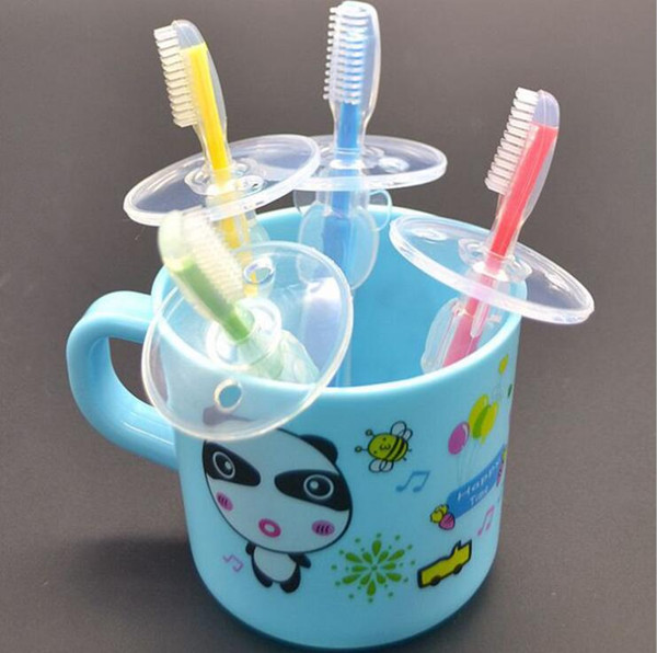 Infant training silicone toothbrush Baby soft hair oral care deciduous toothbrush kids health care toothbrush Health & Care