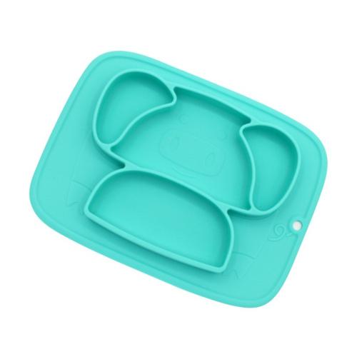 Baby Feeding Suction Plate BPA free Silicone toddler Bowl kids cartoon pig Non Slip tableware pad