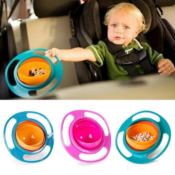 General purpose gyro bowl practical design children rotation balancing bowl 360 rotary anti-splash TO382