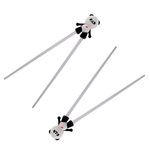 2019 Baby Chopsticks Silicone Cute Cartoon Panda Helper Chopstick Children Baby Learner Training Tableware Chinese Chopstick Helper Gifts