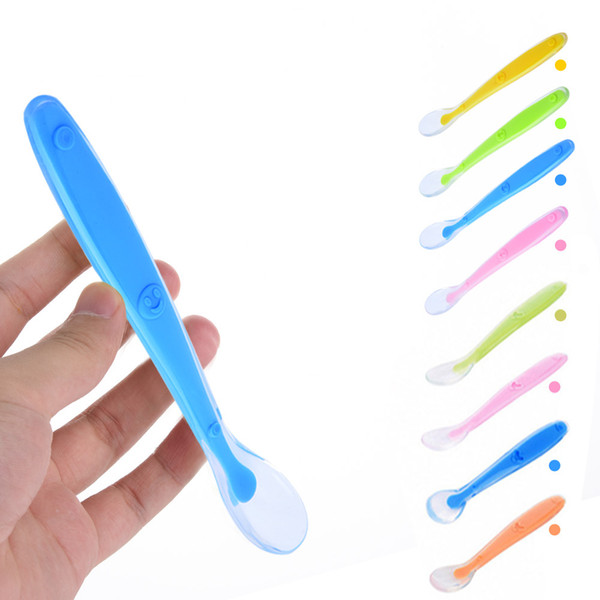 baby spoons feeding dishes Tableware for children flatware cutlery colher spoon silicone tools-for-patchwork lot soup ladle