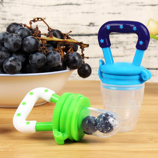 Baby Food Feeder Fresh Fruit Feeder Infant Teething Toy Nibbler Teether Pacifier and Silicone Pouches forToddlers & Kids food feeder