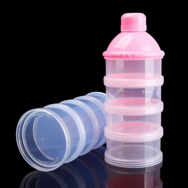 Portable Baby Infant Feeding Milk Powder & Food Bottle Container 3 Cells Grid Practical Box