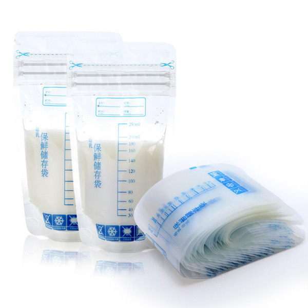 30 Pcs 250ml Breast Milk Storage Bag Baby Food Storage Practical And Convenient Breast Milk Freezer Safe Bags