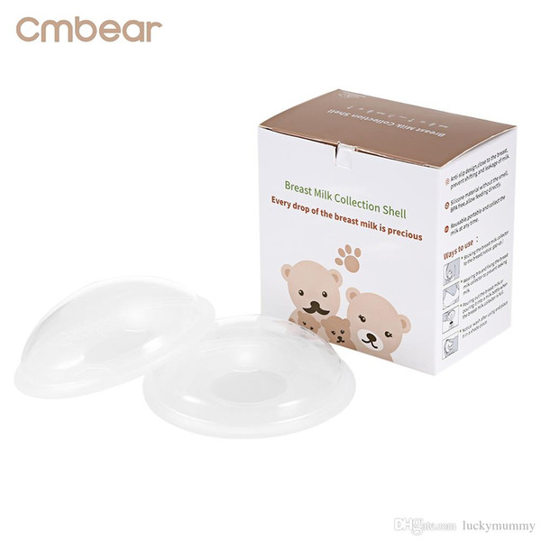 Cmbear 2pcs Baby Feeding Breast Milk Washable 10ml Reusable Maternity Nursing Collector Shell Breast Feeding Bra PP Nursing Pads VB