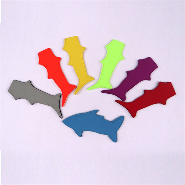 Neoprene Shark Cartoon Popsicle Holders Multicolor Ice Bag Cover 22cmX6.5cm Kids Summer Popsicle Bag Kitchen Tools Ice Lolly Bag New A4904