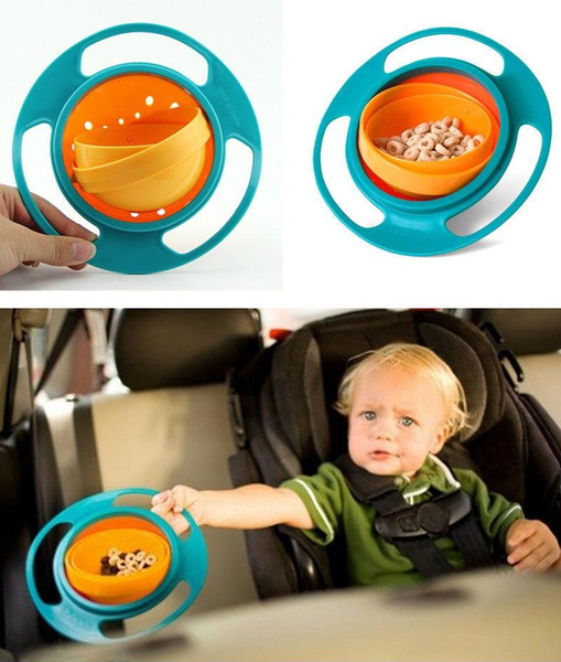 Rotating 360 degrees flying saucer bowl gyro bowl does not sprinkle the bowl, the baby learning to train silicone placemat B1149